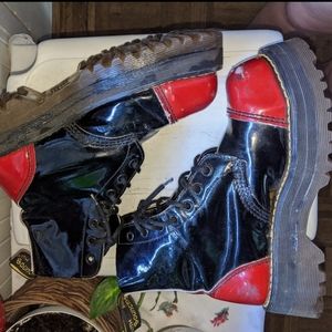 Vintage punk docmartens platforms harleyquinn